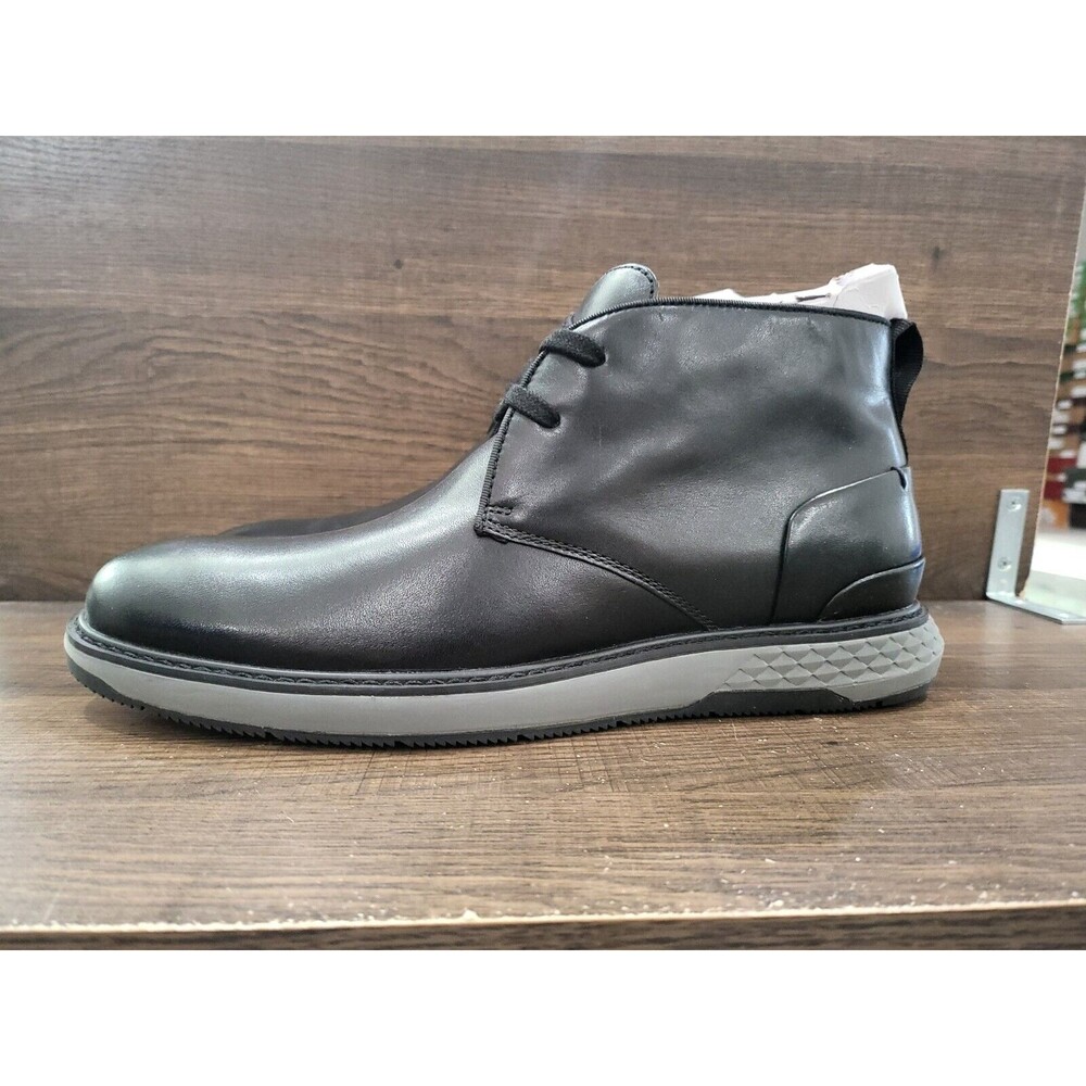 Vince Camuto Men's Soleh Leather Chukka Boots Black 10.5M New